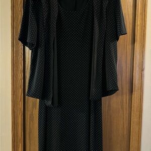 Ronni Nicole Black Dress with White Dots